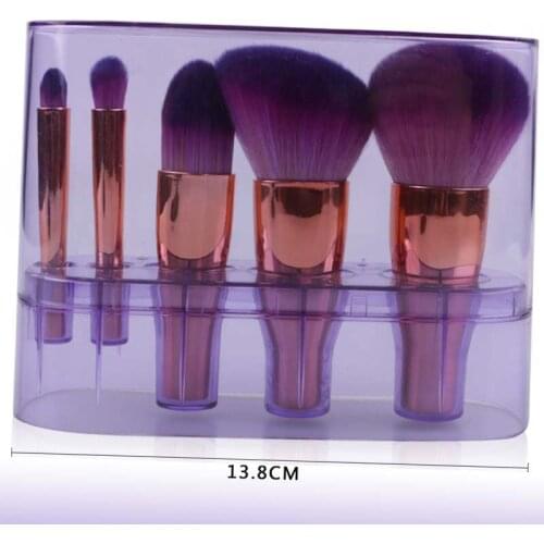 Professional Blusher Bronzer powder Highlighter gold 5pcs mini Brushes kits soft synthetic hair make up brush set