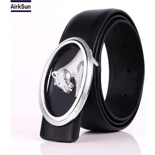 Fashion Metal Golden leopard belt for men Stereoscopic Gold plating leopard belt Trends wild personality Fashion Metal Gold gift