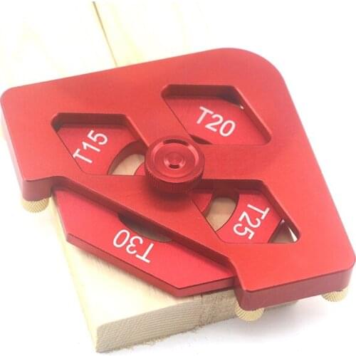 8 in 1 Aluminium Corner Radius Template Jig Fillet Arc Locator Jig Radius Quick-Jig For Woodworking Trimming Machine, Router