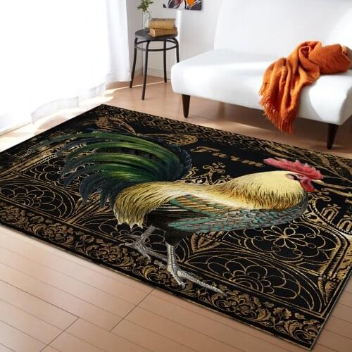 Farm Rooster Butterfly Texture Carpets for Bedroom Home Decor Carpets Kawaii Rugs and Carpets for Home Living Room Outdoor Rug