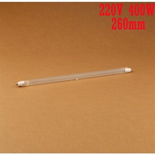 260mm 400W Vacuum Halogen Tube for Electric Heat / Directional Heater Machine Infrared Heating Element IR Radiation Quartz Tube