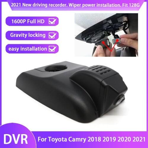 2K hd 1600P Easy to install Car DVR Wifi Video Recorder Dash Camera For Toyota Camry 2017 2018 2019 2020 2021 CCD Night Vision