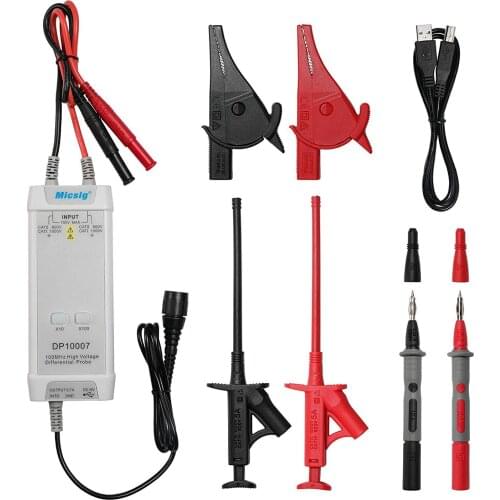 Probes DP10007 Oscilloscope Probe 100MHZ 700V High Voltage Differential Probe Kit Accessory