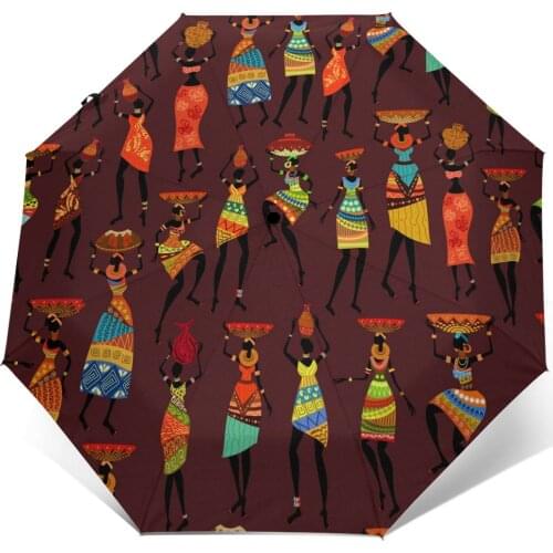 Sunny Umbrella Africa Girls Automatic folding portable men women umbrella Sunscreen rain Windproof beach parasol