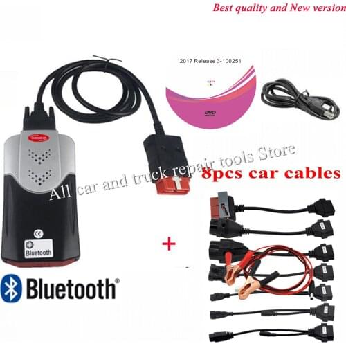 2021 New VCI VD TCS Obd Scanner For Delphis pro VD DS150E cdp 2017.R3 Bluetooth For Car&Truck Diagnostic Tool