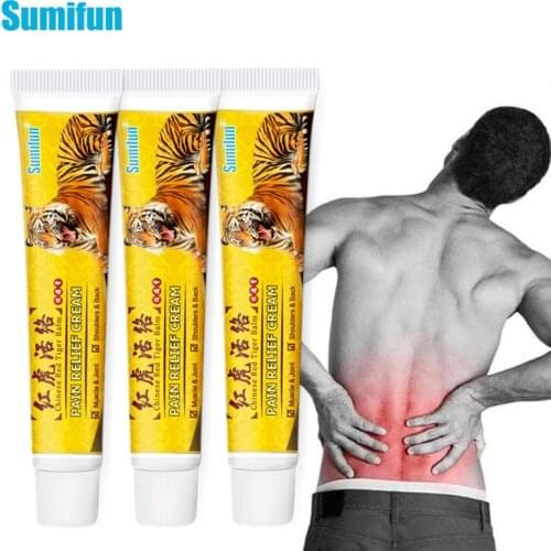 Sumifun 3Pcs Red Tiger Balm Analgesic Pain Relief Ointment Rheumatoid Arthritis Treatment Joints Backache Knee Pain Cream