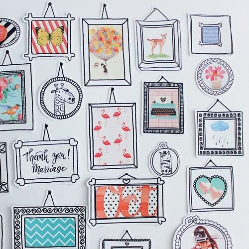 36PCS cute stickers kawaii children DIY scrapbooking album journal happy planner crafts decorative stickers package