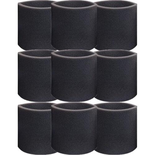 9 Pack 90585 Foam Sleeve Filter Replacements For Shop-Vac, Vacmaster & Genie Shop Wet Dry Vacuums, VF2001 Foam Filter