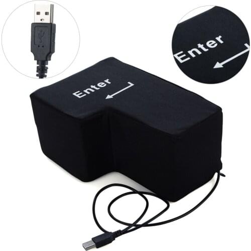 Jumbo USB Big Enter Vent Toys Novelty Gift Nap Pillow Stress Relief Hand Tool For Office Computer Laptop Computer accessories