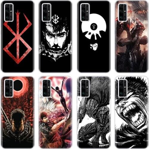 Anime Berserk Guts Silicone Phone Case for Huawei Honor 10X Lite 10i 20i 20E 20S 30S 30i 30 Pro Plus 9C 9X Pro 30 Lite Cover