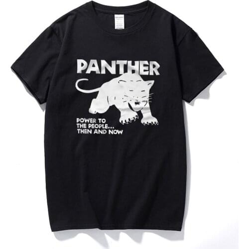 Black Panther Party T-Shirt 100% Cotton Malcolm X Hip Hop Tops Cotton Short sleeve T shirt Fashion Camisetas hombre Tee shirt