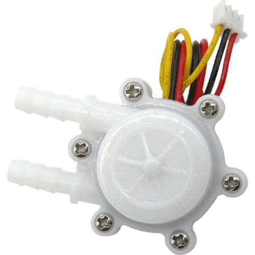 Water Flow Sensor Horizonal Type 0.1-5L/min 1.75Mpa Outter Diameter 7mm Water Flow Hall Sensor Meter for Coffer Maker
