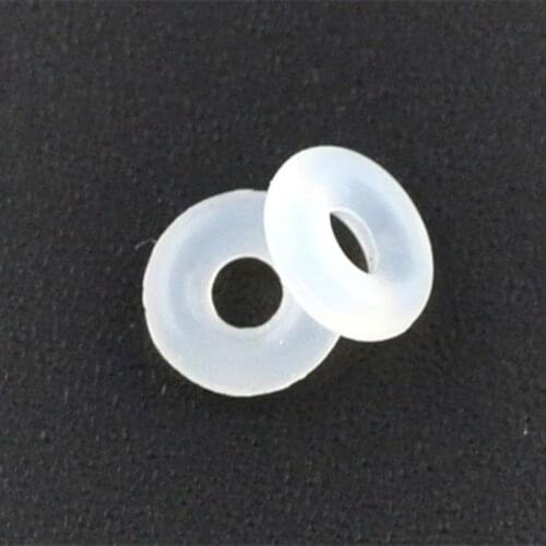 DoreenBeads 500 Rubber Stopper Rings Fit European Clip Beads (B08479)