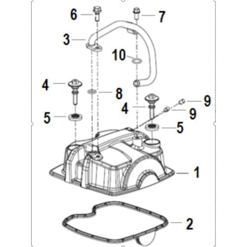 The engine cylinder head cover page of Benelli TNT150 BJ150-29A BJ150-29B