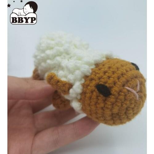 DIY Handmade Crochet Doll Toys Kawaii little sheep Soft Stuffed & Plush Animals Funny doll Simulation lamb for Children Gifts