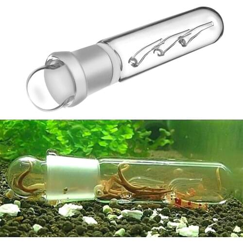 Senzeal Aquarium Pest Catcher Planaria Trap Leech Catcher Vivarium Pest Trap Catch Clear Glass 3 Hole For Aquarium Fish Tank