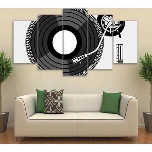 Still Life Black and White Canvas Painting Music Equipment Wall Picture for Living Room Decor Minimalist Art Posters and Prints