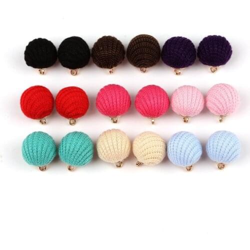 New!!! 10Pcs Pierced Cloth Thread Button Soild Color Circular Button DIY Materials Garment Decoration Accessories