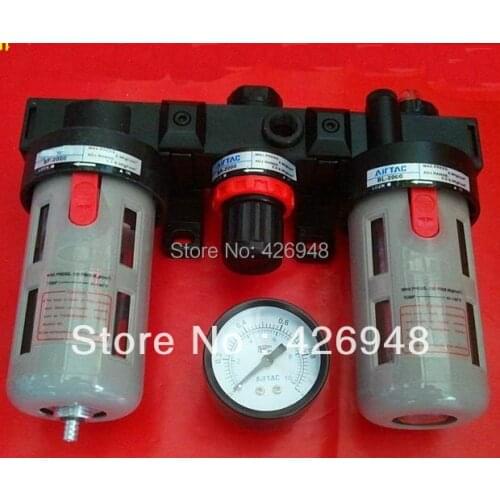 New Type BC2000 Adjustable Pressure Air Source Treatment Unit Regulator+Filter+Lubircator Three Units