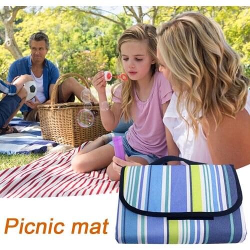 Portable Camping Ground Mat Folding Pad Lightweight Blanket Waterproof Camping Mattress Foldable Beach Pad for Lawn Game Picnic