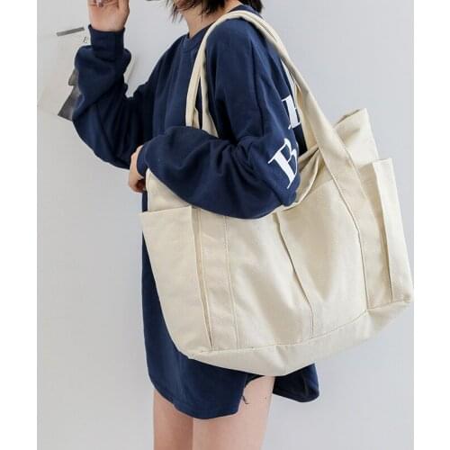 Casual Bags 2021 Womens Large Bag Shopper Tote for Women Solid Color Shoulder Large Capacity Design Purses and Handbags Summer