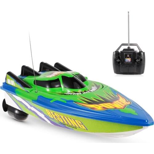 RC Boat High Speed Boat radio controlled motor boat, 20km/h remote controlled toy gifts for children and beginner for lakes pool