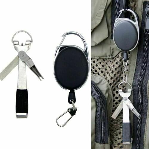 Quick Knot Tool 3 in 1 Fly Fishing Clippers small size Fishing Nipper Tying Retractor Portable Outdoor Angling Supplies
