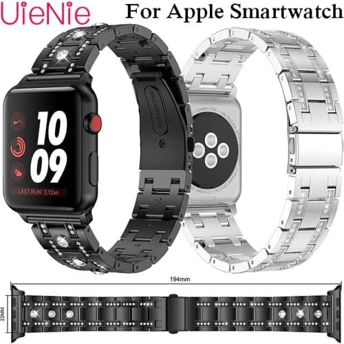 For Apple Watch 40mm 44mm 38mm 42mm Frontier/classic smart watch mosaic diamond strap for Apple Watch series 4 3 2 1 iWatch