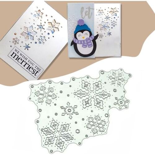 Cutting Dies Stencil Scrapbooking Album Card Metal Snowflakes Christmas