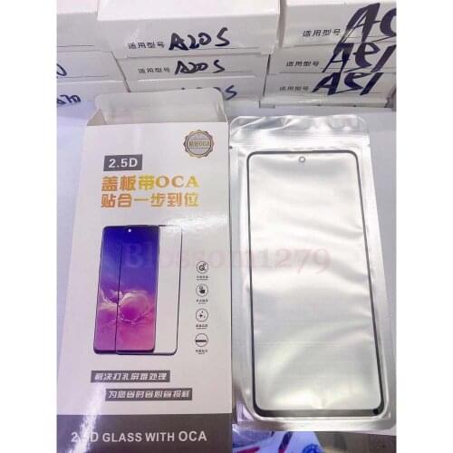 10PCS LCD Front Screen Touch Glass OCA For Samsung Galaxy A10 A10s A10e A20 A20s A20e A30 A40 A50 A70 A80 A90 J4 Plus J4+ J415