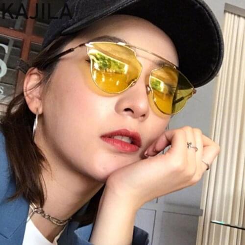 Cat Eye Sunglasses Women 2021 Luxury Brand Vintage Irregular Cateye Sun Glasses For Woman With A Box Lunette De Soleil Femme