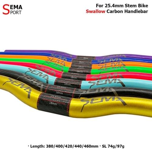 Bike handlebar SEMA carbon handlebar for kids' balance bike/push bike swallow handlebar best quality