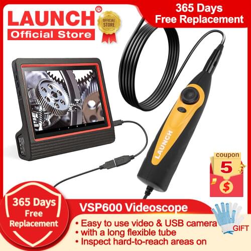 LAUNCH X431 Videoscope HD Inspection Camera VSP-600 for Viewing&Capturing Video&Images of Hard-to-reach work on X431 V/PRO/phone