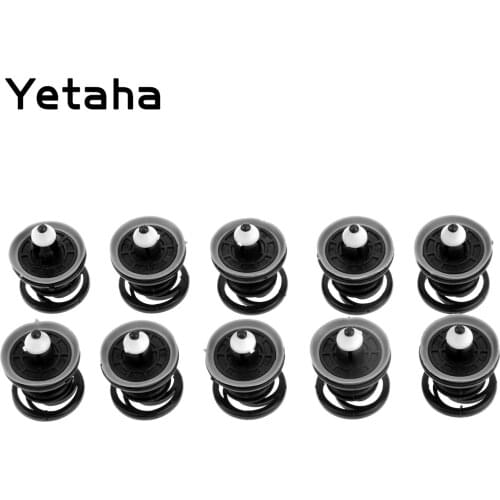 10pc Car Interior Door Card Trim Panel Fastener Clips Plastic Rivet Auto Fender Bumper Retainer For VW Volkswagen T5 Transporter