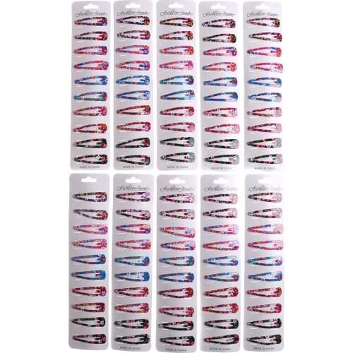 10pcs Baby Girls Hairpin 4cm BB Clips Snap Hairpins Toddler Kids Hair Accessory