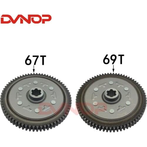67T / 69T JH70 Clutch coupling tooth driven tooth for Jialing JH70 JD100 DY100 Horizontal 110 Dirt ATV Quad Motorcycle