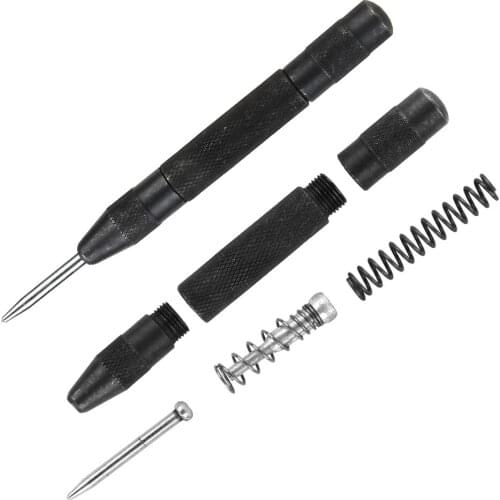 Automatic Center Pin Punch Spring Loaded Electric Tools Dent Marker Woodworking Tools Drill Bit Metal Drills