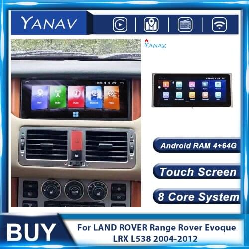 Android MP3 Multimedia Player Car Radio For LAND ROVER Range Rover Evoque LRX L538 2004-2012 Car GPS Navigation Video Head Unit