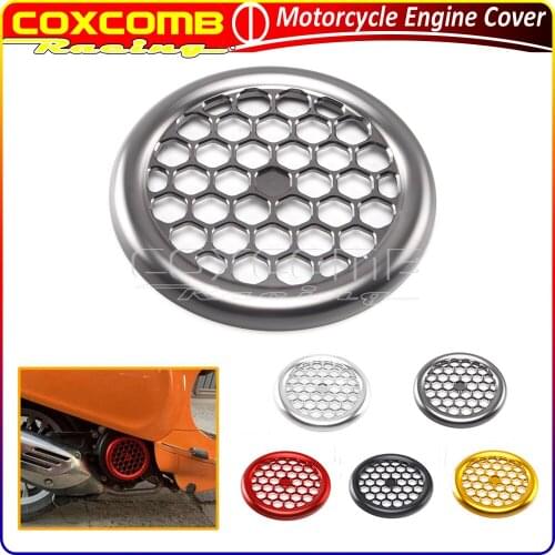 Motorcycle Engine Side Guard Engine Cover For Vespa Sprint Primavera Piaggio LXV LX 150 150CC Fan Protector Radiator Guard