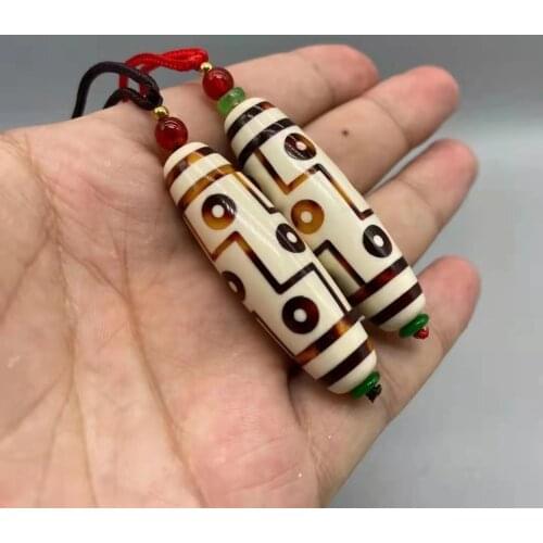 Natural Montzi Beads Nine Eyes Shale Money Stone Loose Jewelry Unique DIY Material Necklace Pendant Colorful Bright