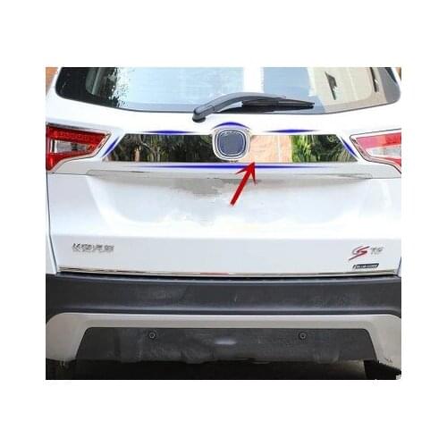 For Changan CS75 2014-2017 stainless Trunk door Decorative strip Rear trim Anti-scratch protection Decorative car accessories