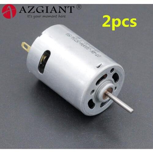 2pcs OT-RK-380PH-5724 Carbon Brush Motor DC 7.4V 28000RPM High Speed Motors Long Shaft Large Torque Engine Motor fr RC Model DIY