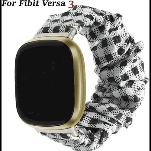 Elastic Watch Loop Strap for Fitbit Versa 3 Scrunchies Band Straps for Fitbit Versa 3 / For fibit sense Women Girls Bands Style