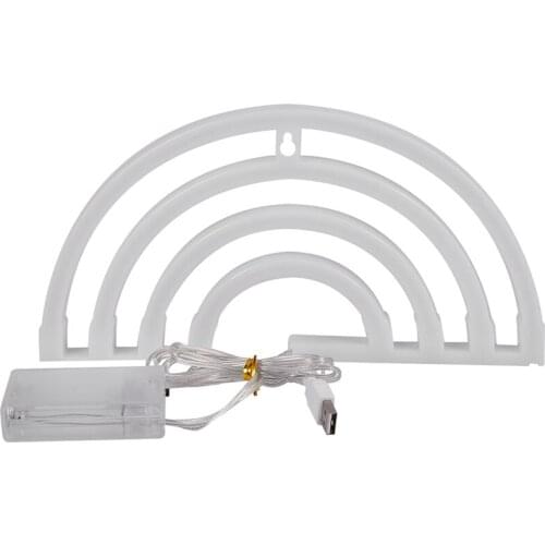 FashionNew Cute Rainbow Neon Sign Led Rainbow Light Lamp for Dorm Decor Rainbow Decor Neon Lamp Wall Decor