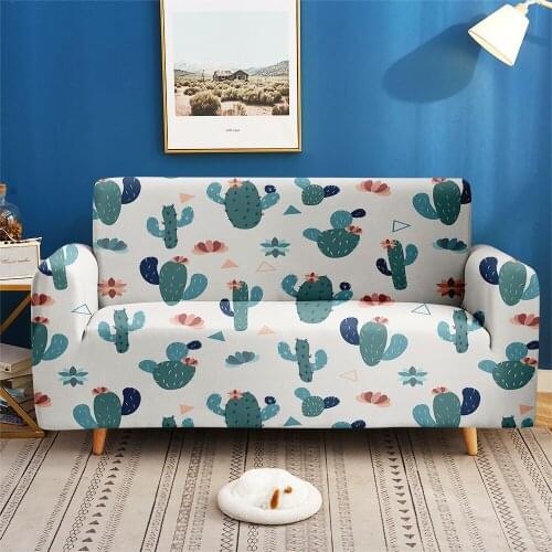 Custom Sofa Protector 3D Print Summer Flower Elastic Couch Cover Sofa For Living Room Bedroom Fashion Home Decor 1/2/3/4-seater