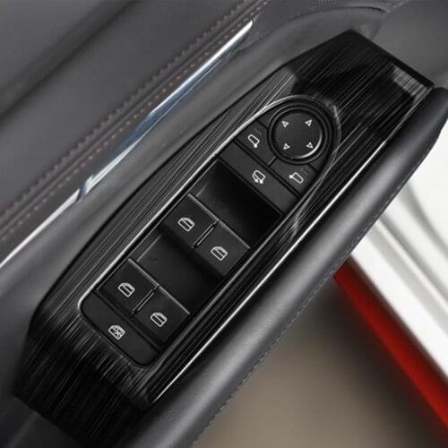Auto window lift button panel trim interior moulding sticker for Mazda cx-30 2020 2021,stainless steel,car accessories