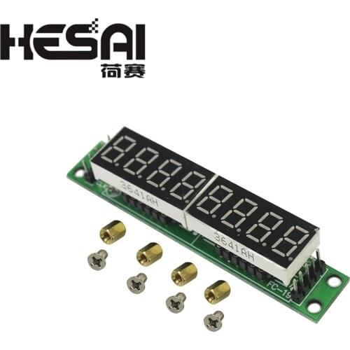 MAX7219 LED Dot Matrix 8 Digit Digital Tube Display Control Module 3.3V 5V Microcontroller Serial Driver 7-segment