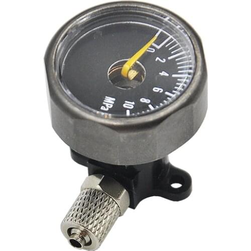 Mini 10MPA RC Hydraulic Oil Pressure Gauge M8 to M5 Mounting Seat For RC Excavator Bulldozer Loader Parts