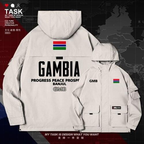 Republic of The Gambia GMB Gambian GM men jacket hooded nation flag new casual chaquetas hombre long sleeve autumn clothes