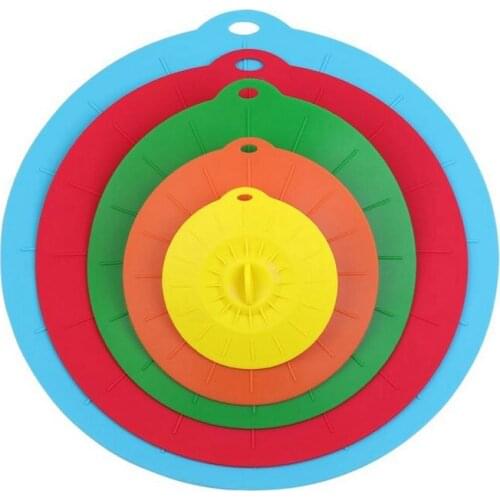 Set of 5 silicone Microwave bowl cover cooking pot pan lid Cover-Silicone food wrap cooking tools kitchen utensil Promotion